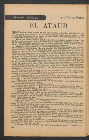 El ataúd : Cuento policial