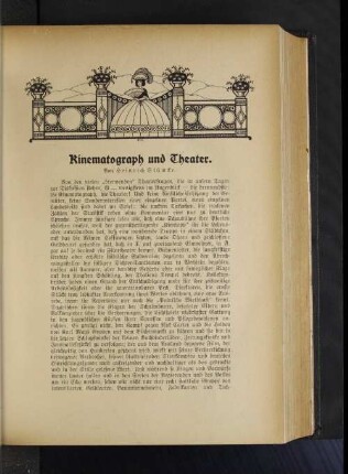 Kinematograph und Theater