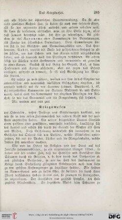Kriegswesen