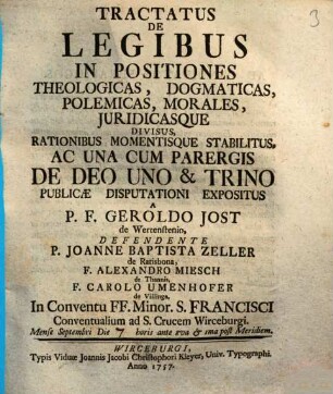 Tractatus de legibus