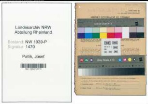Entnazifizierung Josef Pallik , geb. 21.03.1901 (Bergmann)