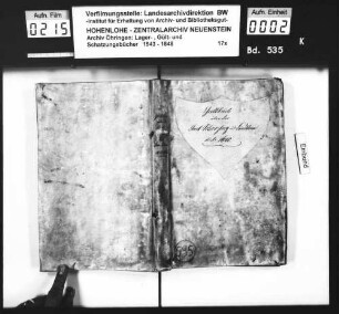 Gültbuch über das Amt Schrozberg und Lindlein.
