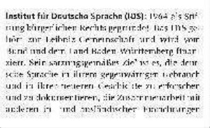 Institut für Deutsche Sprache (IDS)