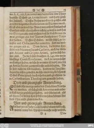 Vier und zwanzigste Anmerckung.