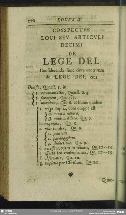 Conspectus Loci Seu Articuli Decimi De Lege Dei