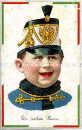 Junge als Husar
