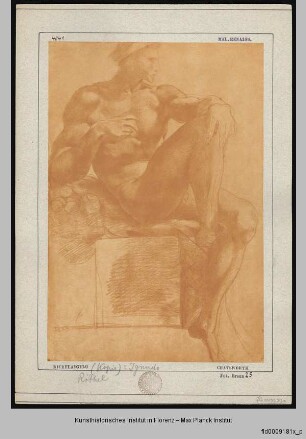 Ignudo (nach der Darstellung von der Decke der Sixtinischen Kapelle)