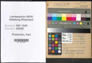 Entnazifizierung Karl Pickenhan , geb. 31.05.1908 (Postbeamter)