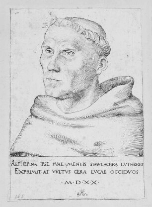 Portrait Martin Luther : 2., endgültige Fassung