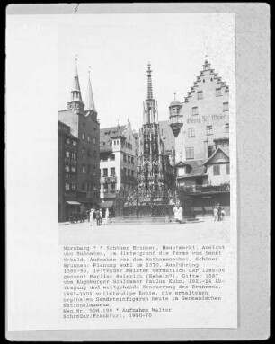 Nürnberg, Schöner Brunnen, Hauptmarkt