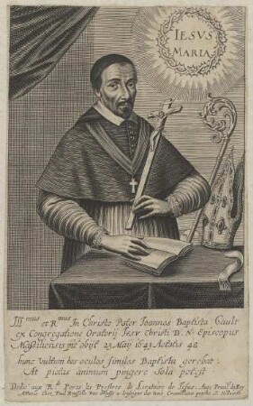Bildnis des Joannes Baptista Gault