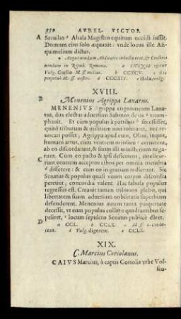 XIX. C. Marcius Coriolanus.
