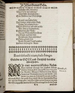 Triumphirendes Ehren-Gedächtnis