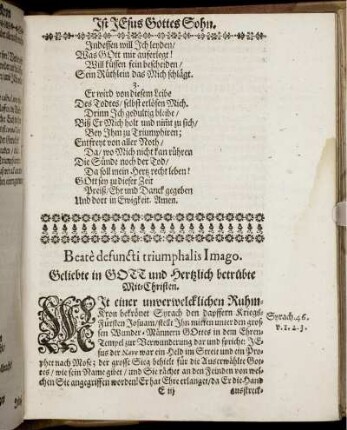 Triumphirendes Ehren-Gedächtnis