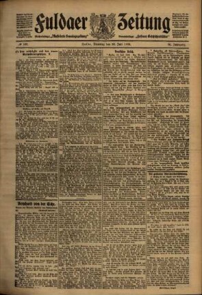 Ausgabe vom Dienstag, den 20. Juli 1909.
