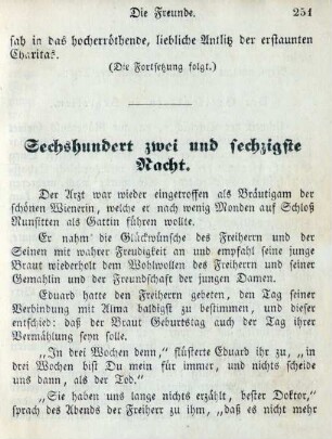 Sechshundert zwei und sechzigste Nacht