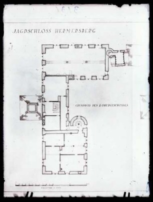 Schloß; Grundriß des Erdgeschosses und 2. Stocks