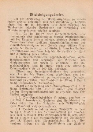 Mieteinigungsämter