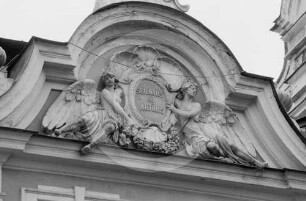 Giebel des Schifffahrtsmuseums in Riga