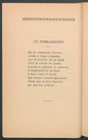 Un pensamiento