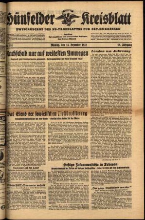 Ausgabe vom Montag, den 14. Dezember 1942.