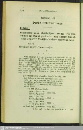 Abschnitt 29. Probe-Reklamationen