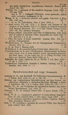 Sprachwissenschaft und vergl. Grammatik
