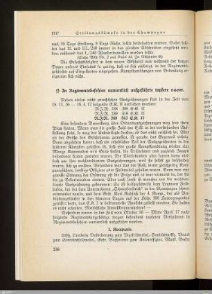 f) In Regimentsbefehlen namentlich aufgeführte tapfere 240er