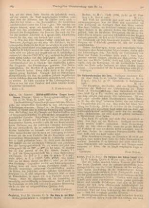269 [Rezension] Klein, Samuel, Jüdisch-palästinisches Corpus Inscriptionum