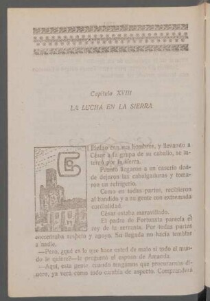 Capítulo XVIII - La lucha en la sierra