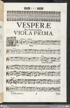 Vesperae pro Festivitatibus