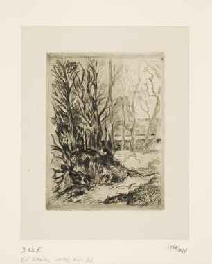 Kleine Waldlandschaft mit Haus