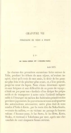 Chapitre VII. Itinéraire de Yédo a Osaka