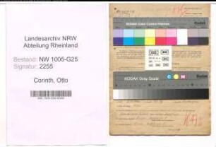 Entnazifizierung Otto Corinth , geb. 26.08.1884 (Kohlenhaendler)