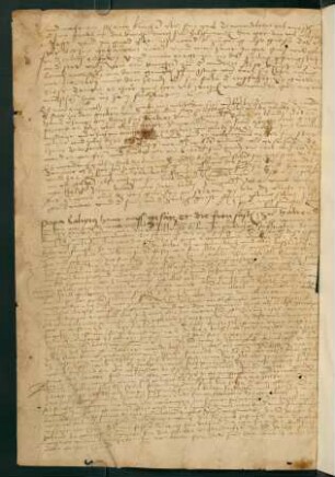 Legende Papst Calixt (handschriftlich)