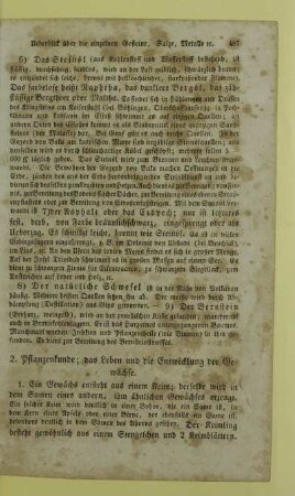 2. Pflanzenkunde; das Leben und die Entwicklung der Gewächse