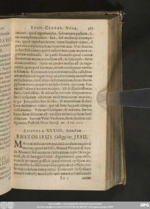 Epistola XXVIII. Bruxellam. Rhetoribus Collegii Soc. Iesu.