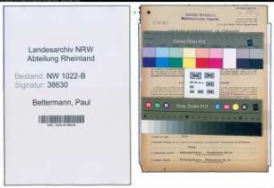 Entnazifizierung Paul Bettermann , geb. 10.05.1907 (Betriebswart)