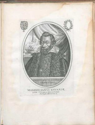 Maximilianvs, Bavariæ. Dvx. Comes. Palatinvs.