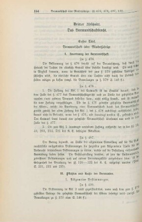 Dritter Abschnitt. Das Vormundschaftsrecht