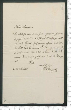 Brief von Heinrich Julius Klaproth an Adelbert von Chamisso