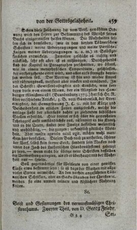 Geist und Gesinnungen des vernunftmäßigen Christenthums. T.2.