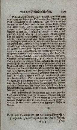 Geist und Gesinnungen des vernunftmäßigen Christenthums. T.2.