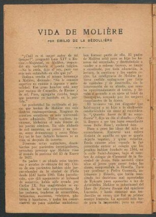 Vida de Molière