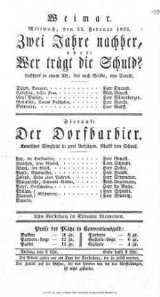 Zwei Jahre nachher, oder: Wer trägt die Schuld?