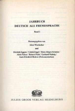 Kriterien zur Bewertung von Lehrwerken fuer den Unterrichtsbereich Deutsch als Fremdsprache
