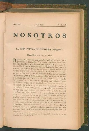 La obra poética de Fernández Moreno
