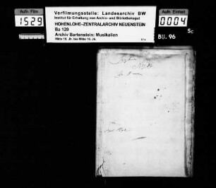 Joseph Haydn: Synphonia / In D minor / del Haydn / [für 2 Violinen, Viola, Bass, 2 Oboen, Flöte, 2 Fagotte, 2 Hörner]; Ms.ca. 1790; komponiert 1784.