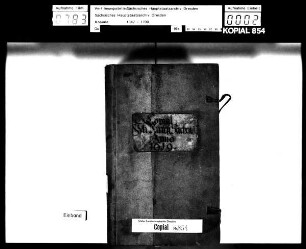 Alte Aufschrift: "Copial in Parthey Sachen"
