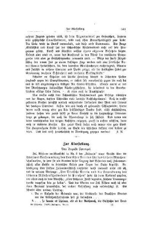 Zur Klarstellung